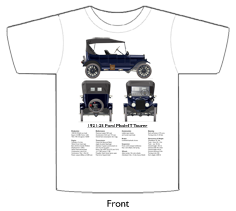 Ford Model T Tourer 1921-25 T-shirt Front